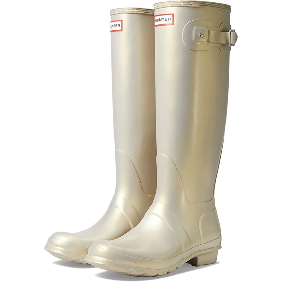 Hunter Shoes - Hunter gold tall boots - Original Tall Nebula